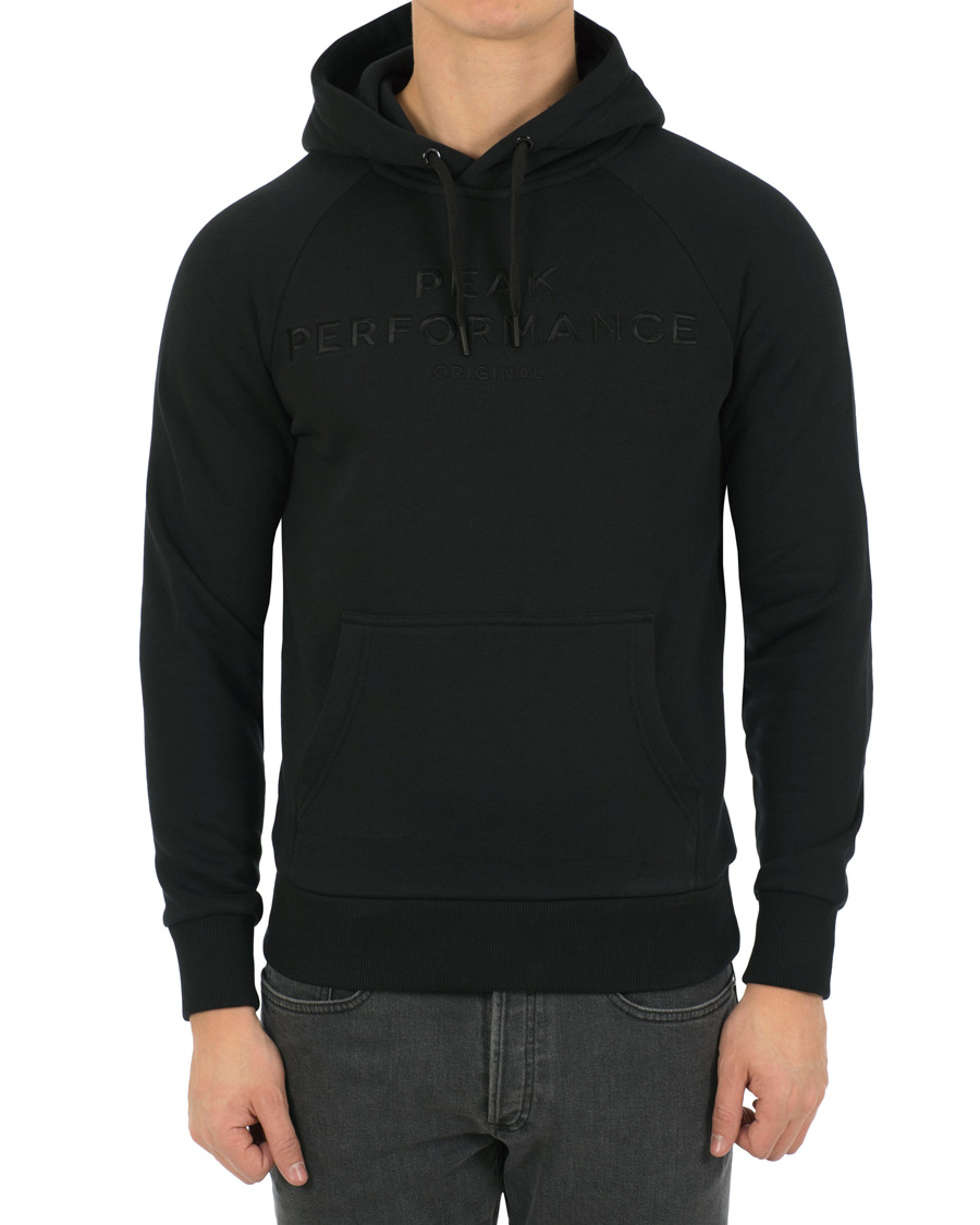 Heren | Truien | Peak Performance | Logo Hoodie Black