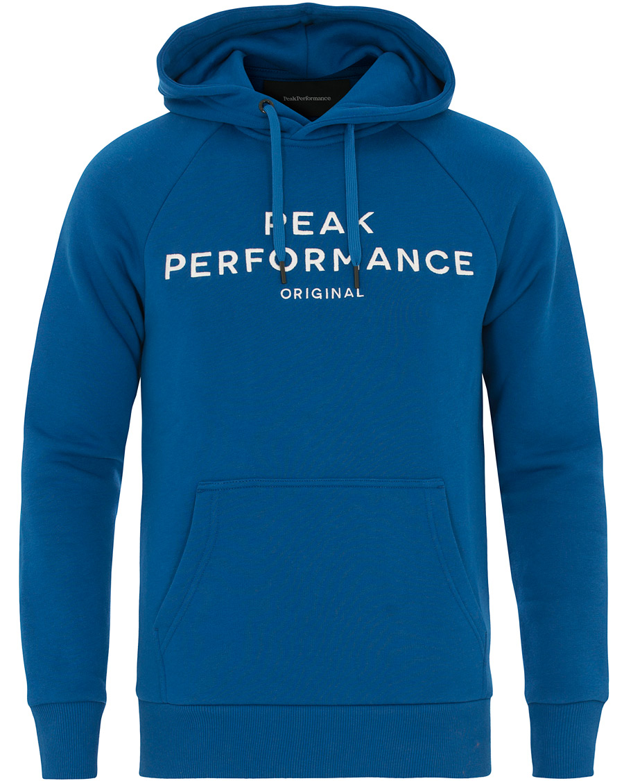 Heren | Truien | Peak Performance | Logo Hoodie True Blue