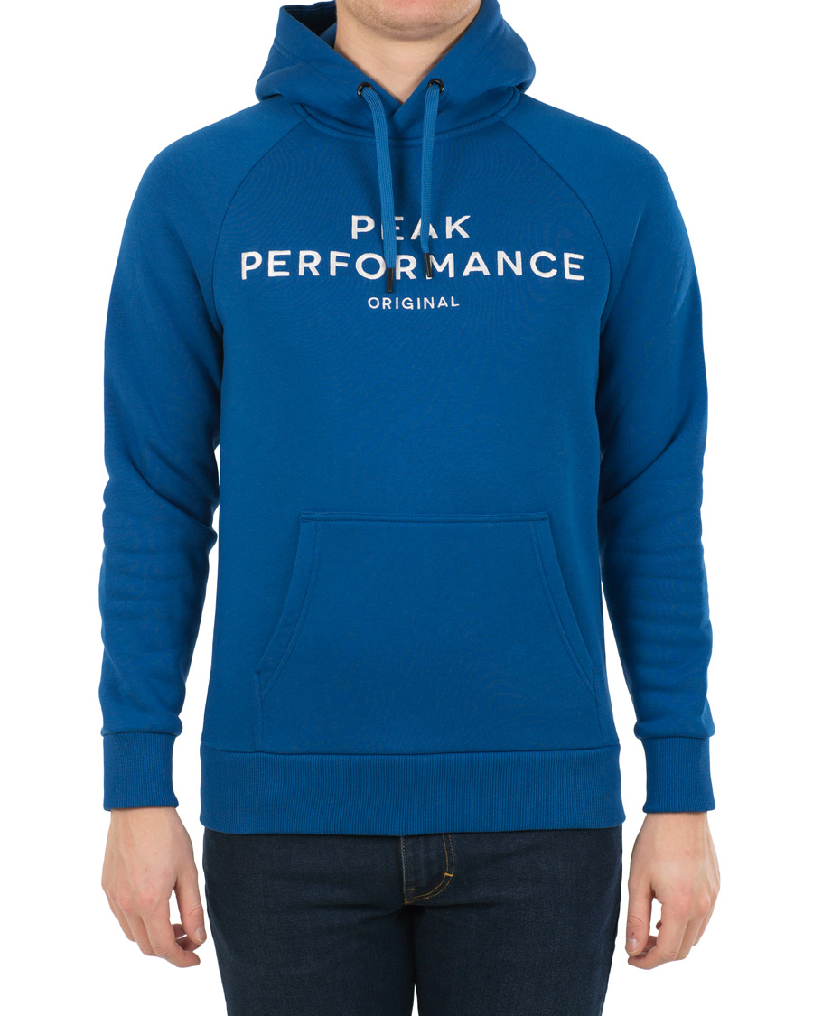 Heren | Truien | Peak Performance | Logo Hoodie True Blue