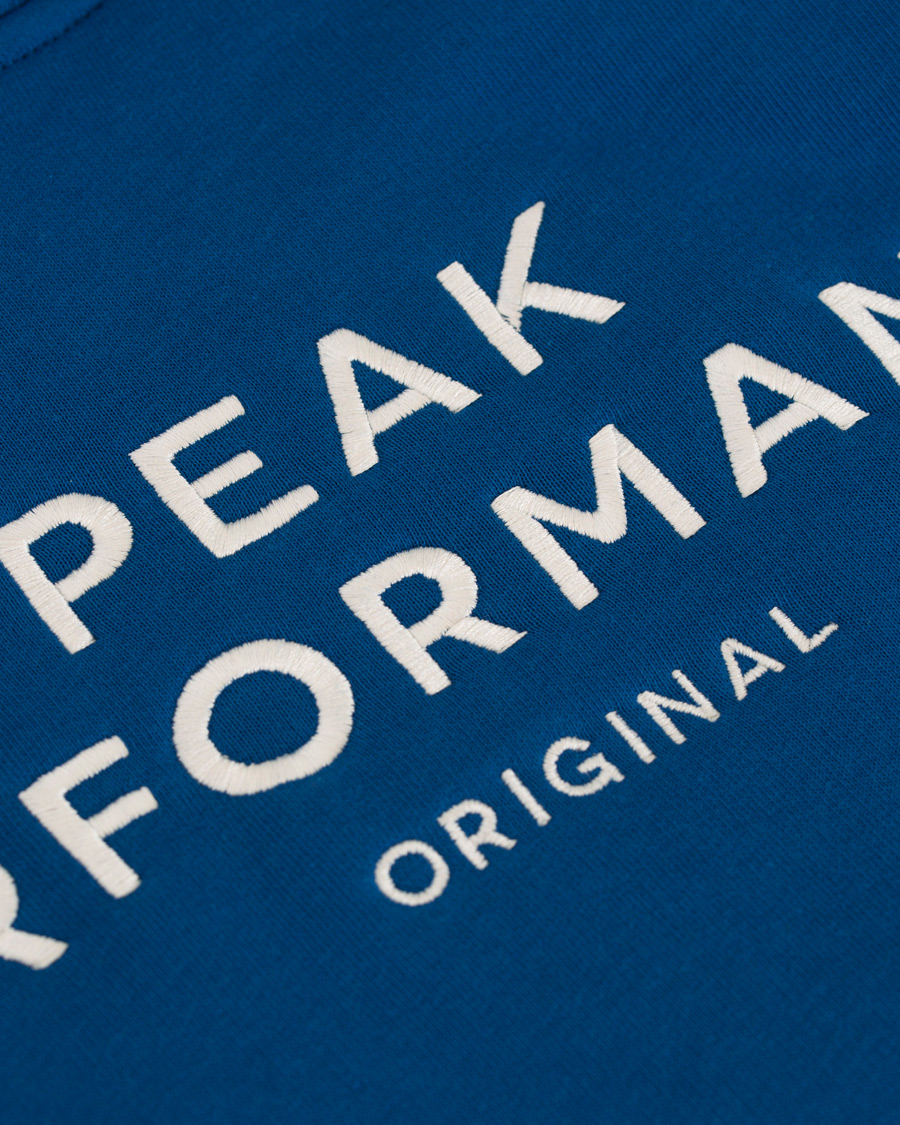 Heren | Truien | Peak Performance | Logo Hoodie True Blue
