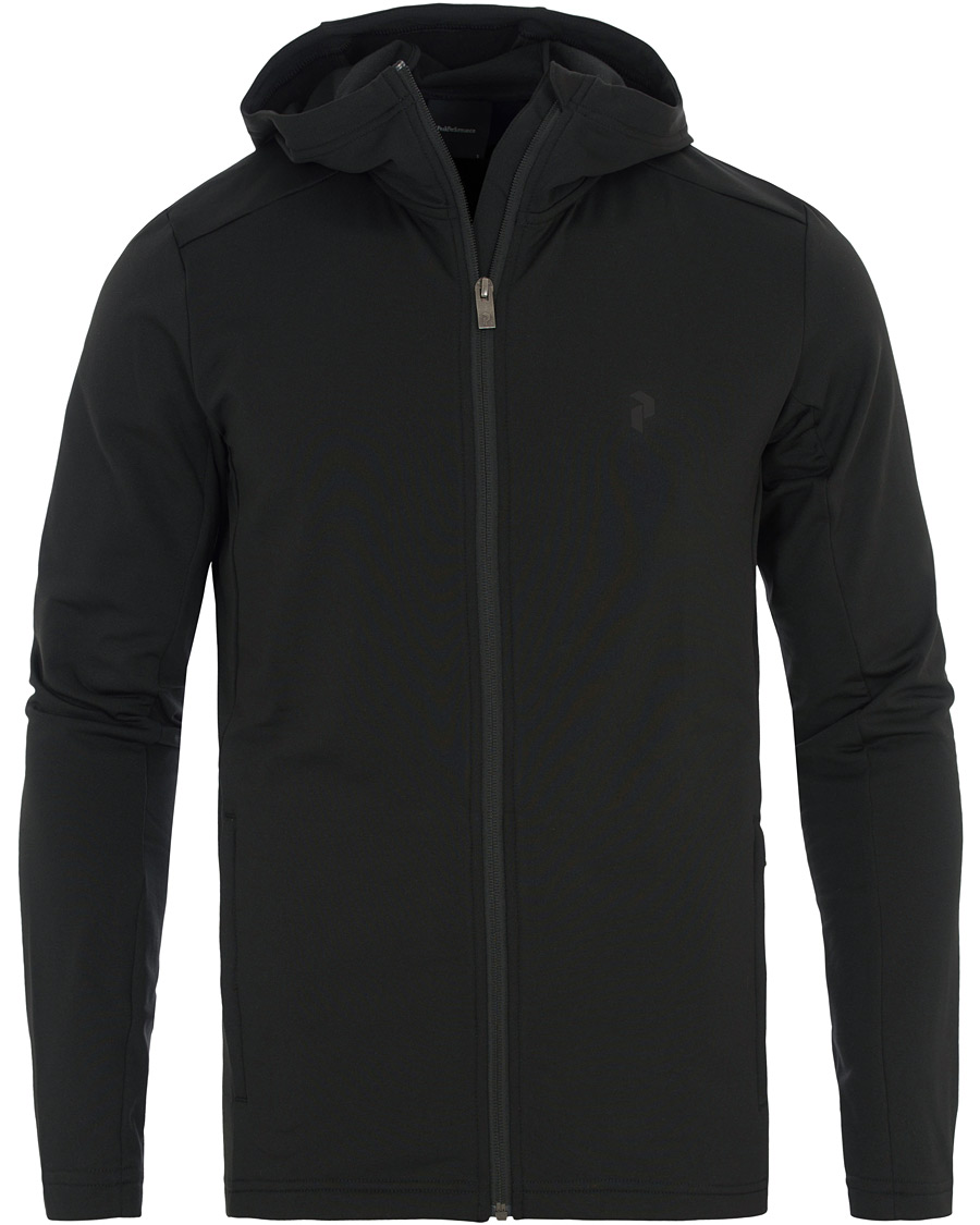Heren | Truien | Peak Performance | Ace Mid Tech Full Zip Hoodie Black