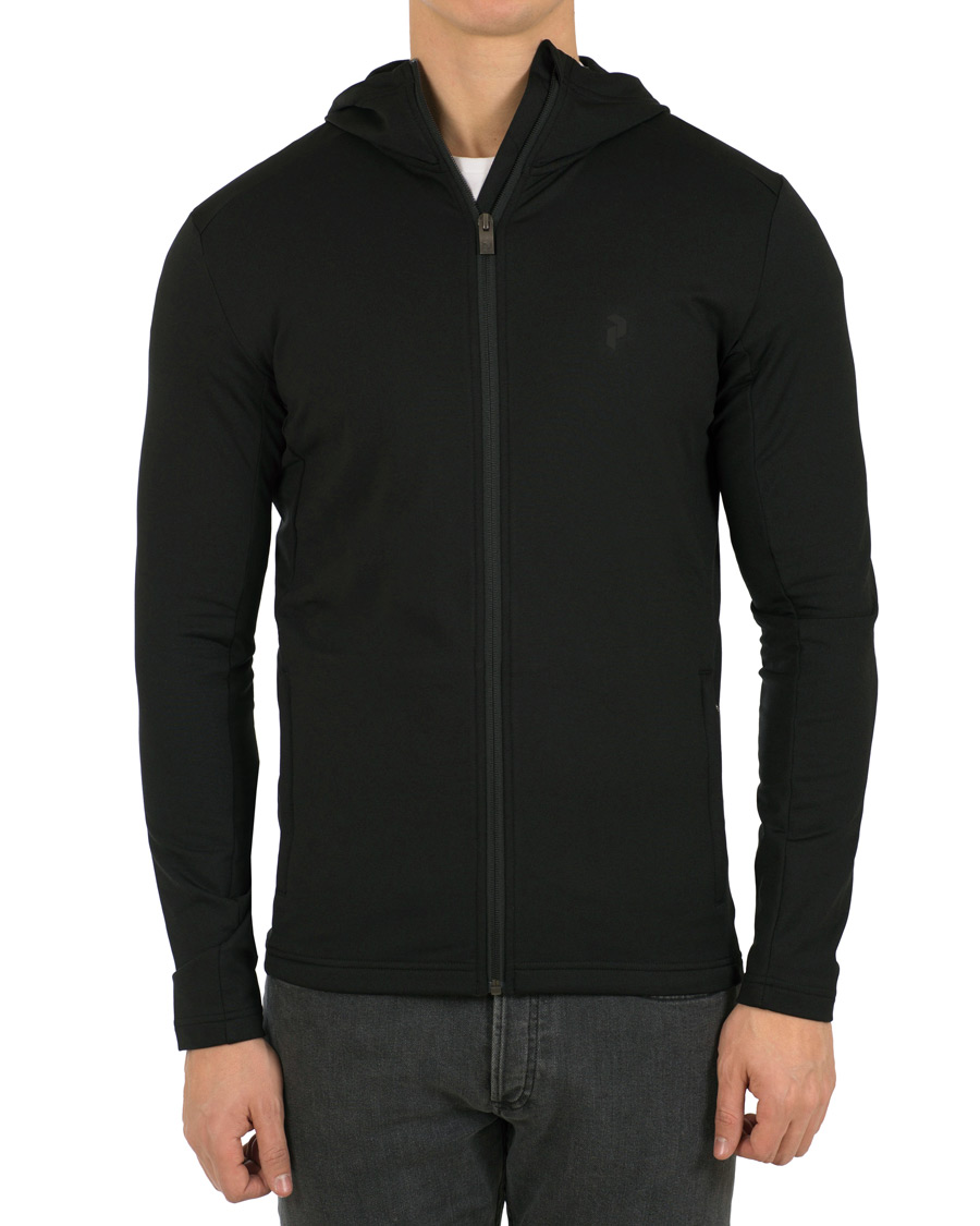 Heren | Truien | Peak Performance | Ace Mid Tech Full Zip Hoodie Black