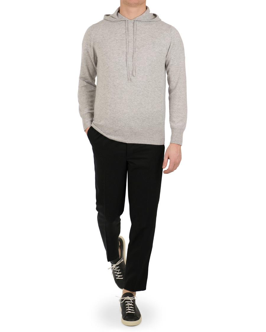 Heren | Truien | Soft Goat | Cashmere Hoodie Light Grey