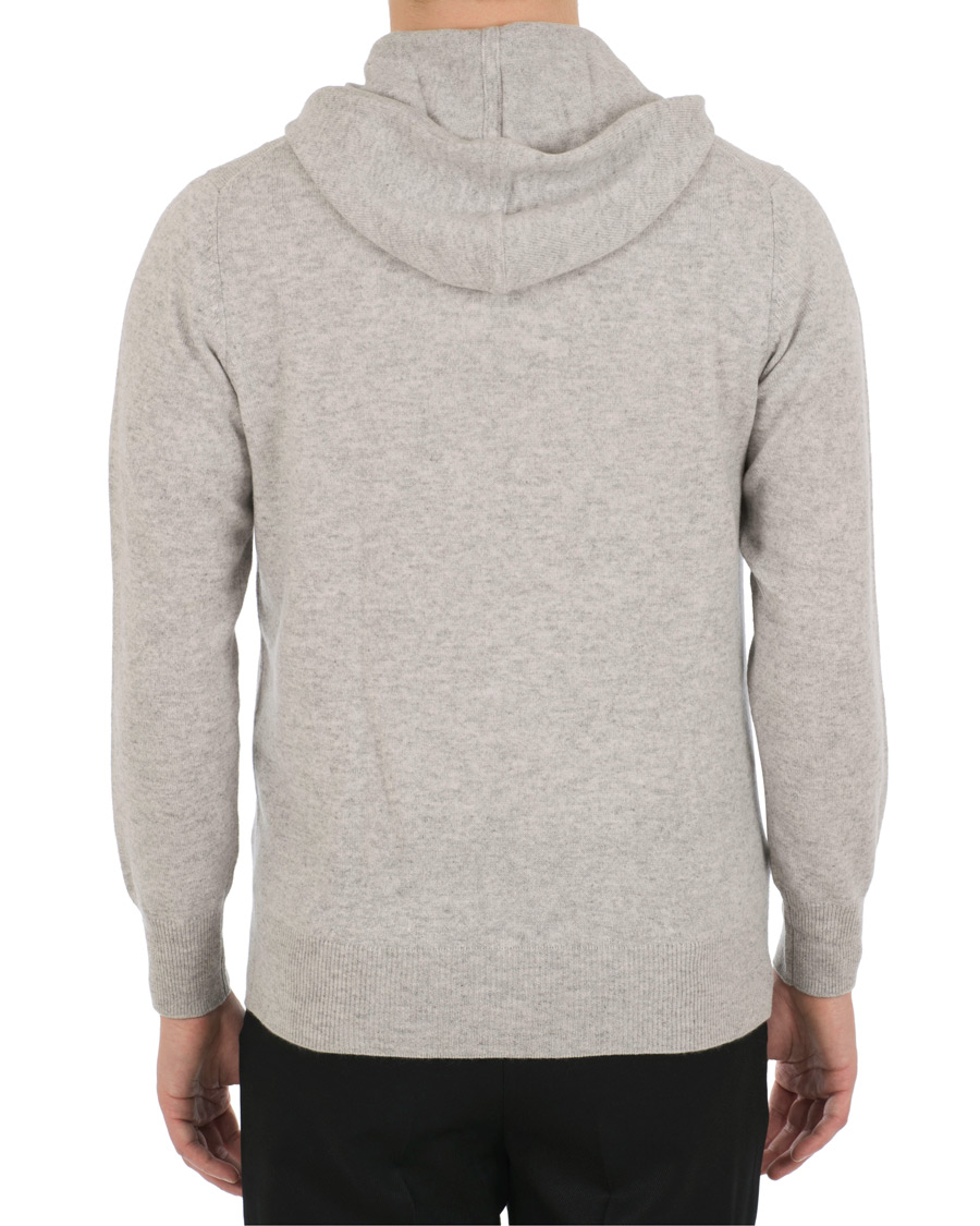 Heren | Truien | Soft Goat | Cashmere Hoodie Light Grey