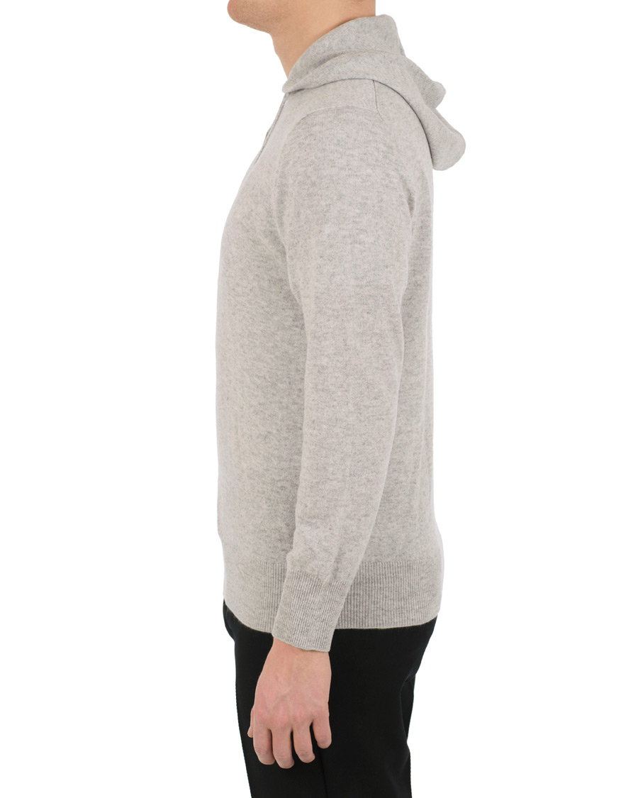 Heren | Truien | Soft Goat | Cashmere Hoodie Light Grey