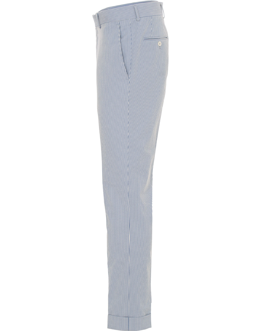 Heren | Broeken | Morris Heritage | Fred Dandy Stripe Suit Trousers Light Blue