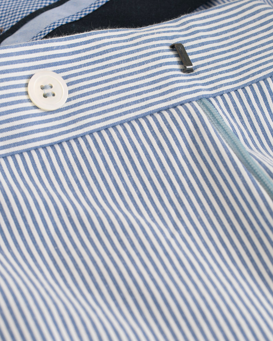 Heren | Broeken | Morris Heritage | Fred Dandy Stripe Suit Trousers Light Blue