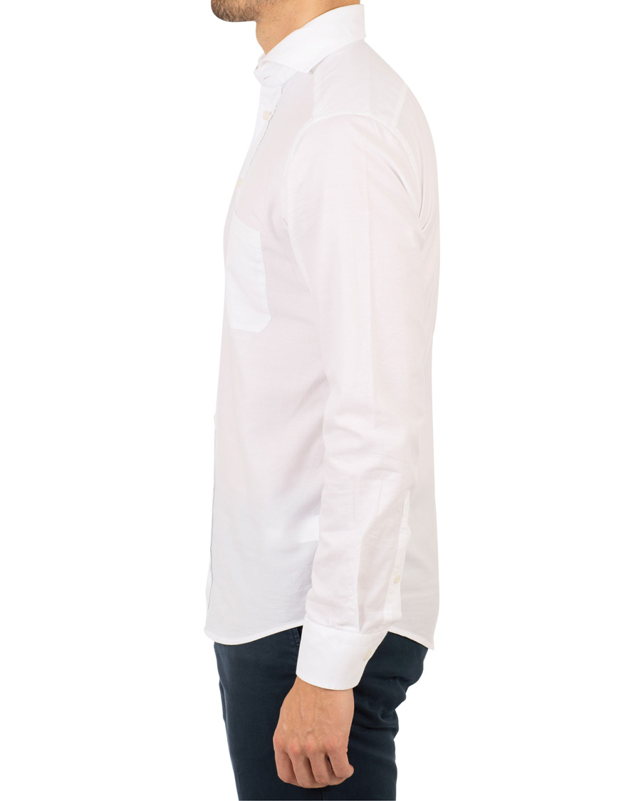 Heren | Overhemden | Eton | Slim Fit Cotton/Silk Shirt White