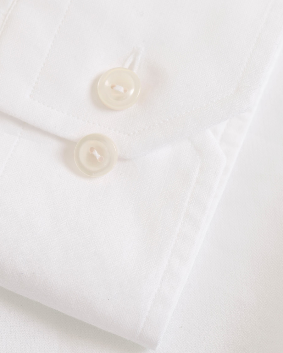 Heren | Overhemden | Eton | Slim Fit Cotton/Silk Shirt White