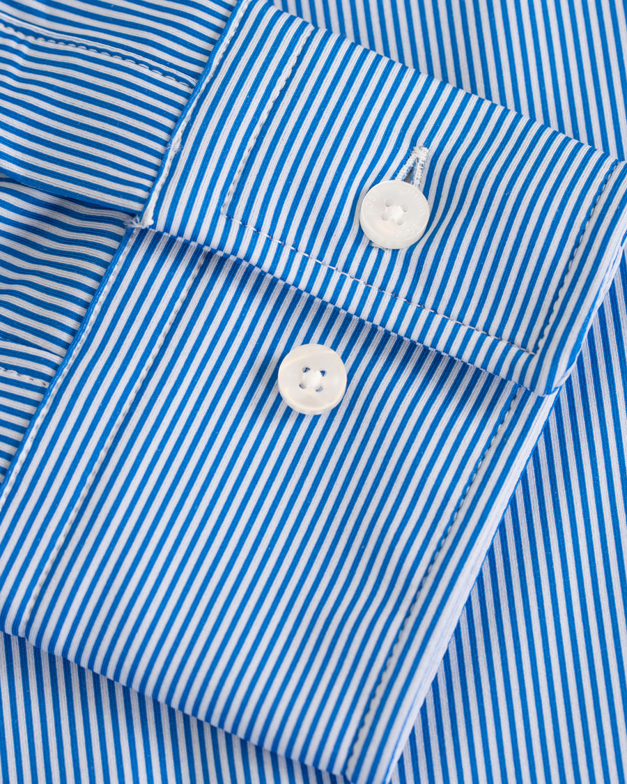 Heren | Overhemden | BOSS BLACK | BOSS Jenno Slim Fit Super Stretch Shirt White/Blue