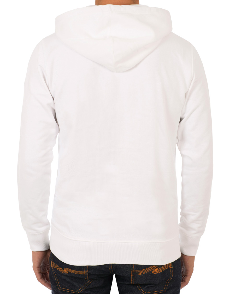 Heren | Truien | Calvin Klein Jeans | Institutional Logo Zip Through Hoodie Bright White