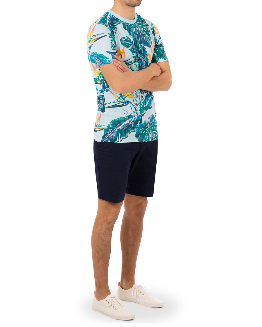 Heren | T-shirts | Tommy Hilfiger | Paradise Print Fashion Fit Tee Cool Blue