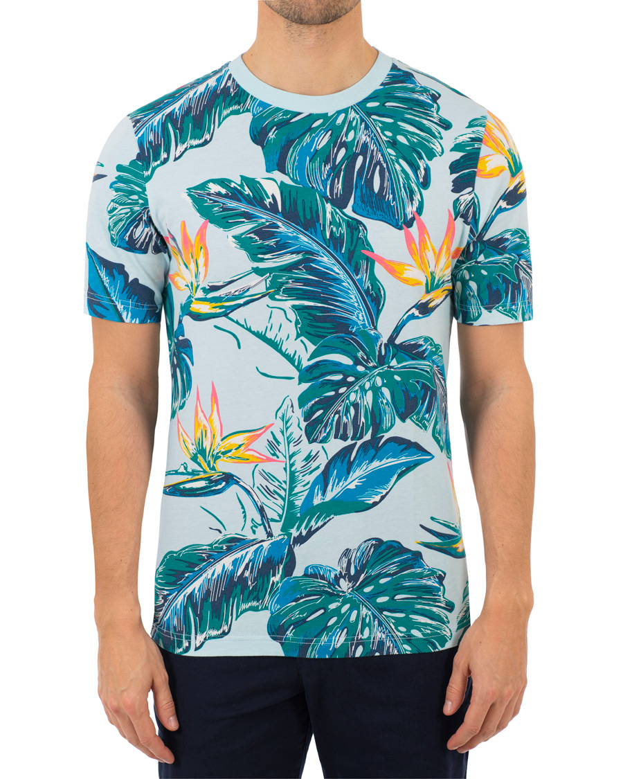 Heren | T-shirts | Tommy Hilfiger | Paradise Print Fashion Fit Tee Cool Blue