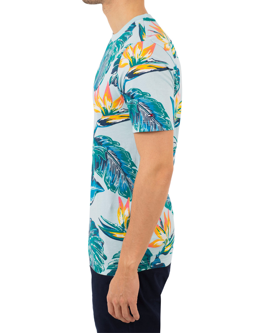 Heren | T-shirts | Tommy Hilfiger | Paradise Print Fashion Fit Tee Cool Blue