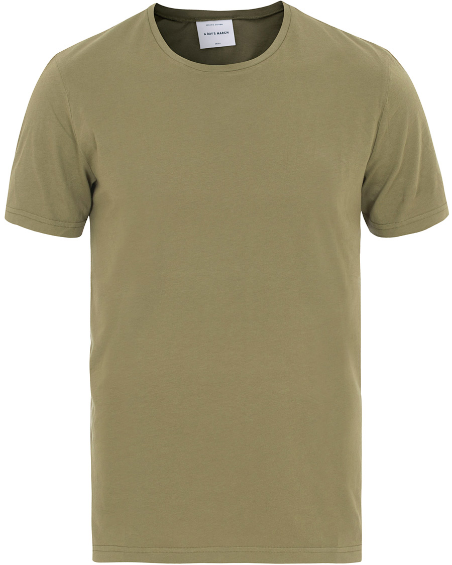 Heren | T-shirts | A Day's March | Organic Tee Thyme Green