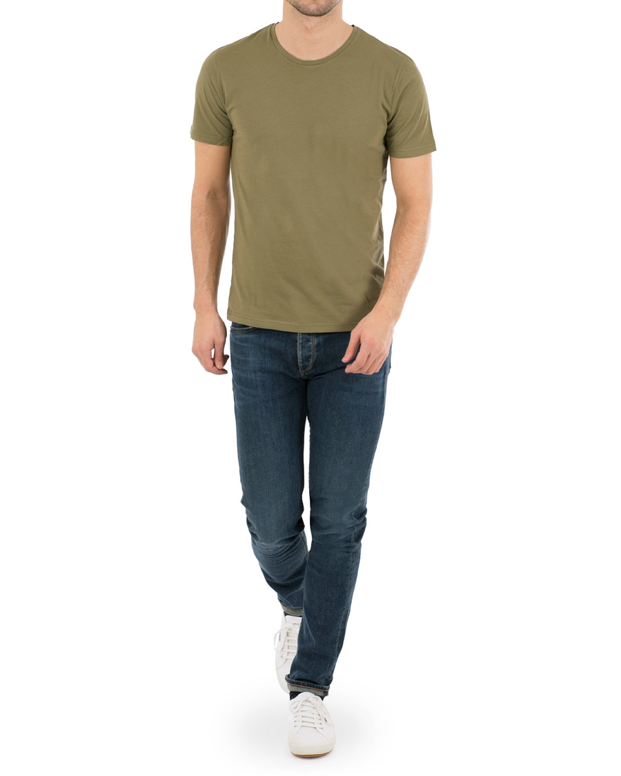 Heren | T-shirts | A Day's March | Organic Tee Thyme Green
