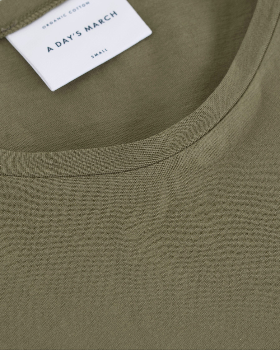 Heren | T-shirts | A Day's March | Organic Tee Thyme Green