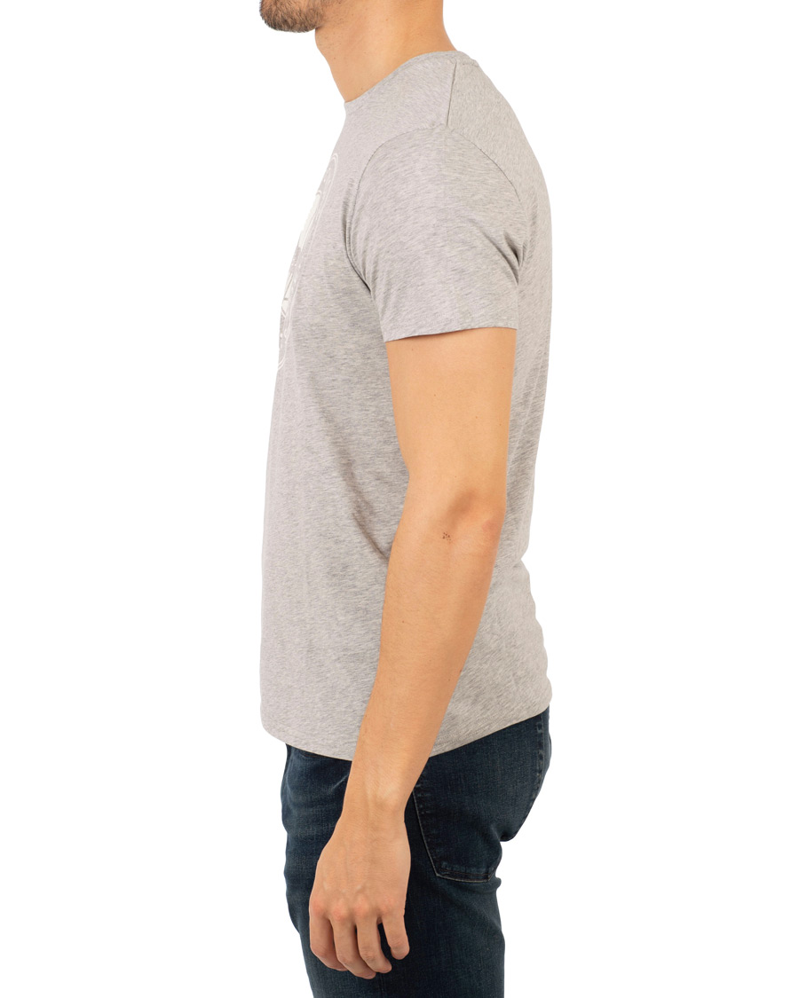 Heren | T-shirts | GANT | Båstad Crew Neck Tee Light Grey Melange