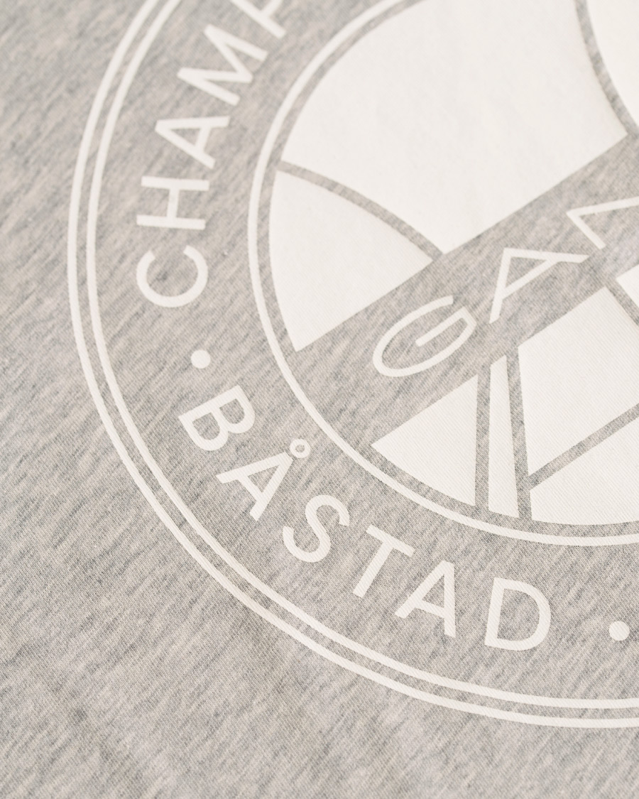 Heren | T-shirts | GANT | Båstad Crew Neck Tee Light Grey Melange