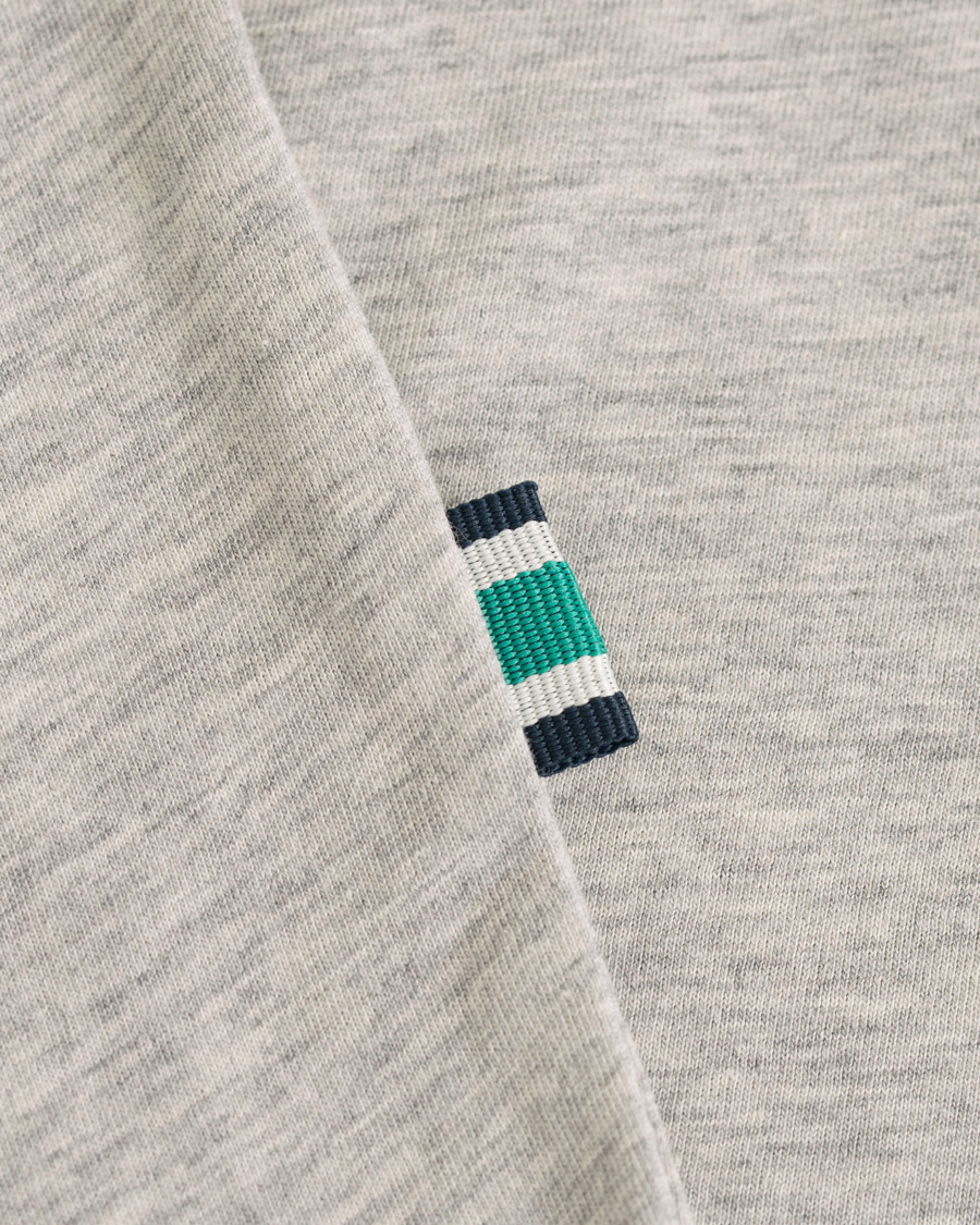 Heren | T-shirts | GANT | Båstad Crew Neck Tee Light Grey Melange