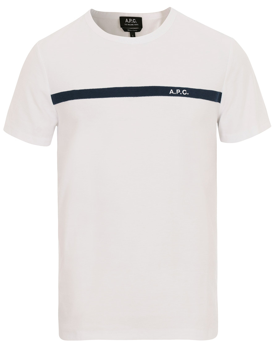 Heren | T-shirts | A.P.C. | Logo Crew Neck Tee White