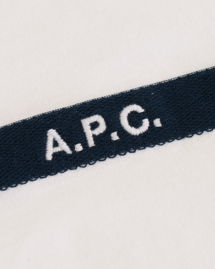 Heren | T-shirts | A.P.C. | Logo Crew Neck Tee White