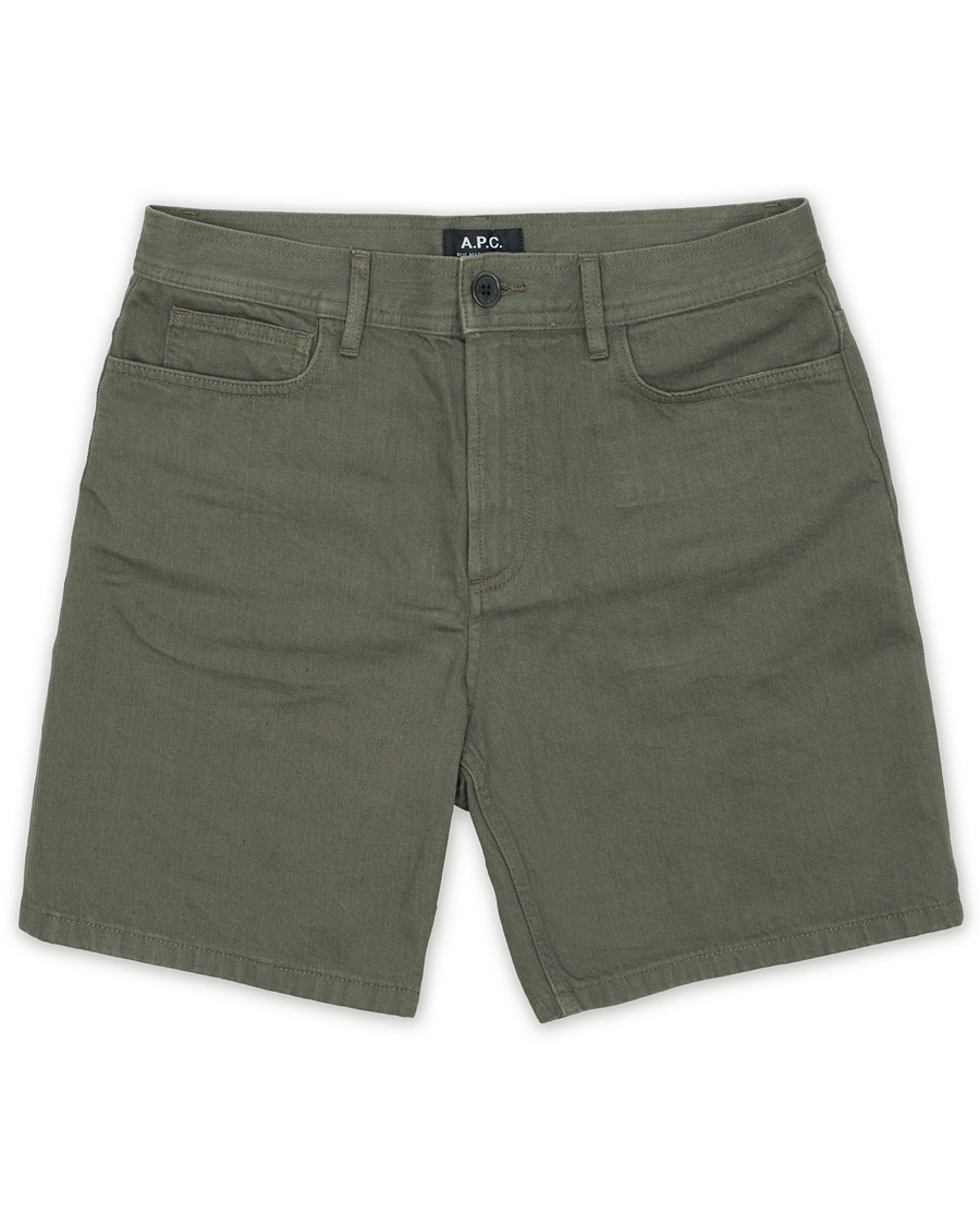 Heren | Korte broek | A.P.C. | Denim Shorts Khaki Grey