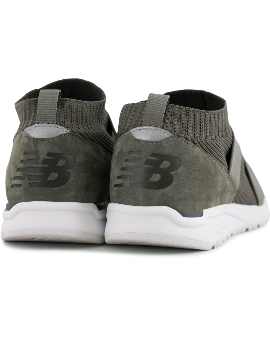 Heren | New Balance 247 Sock Running Sneaker Khaki Green | New Balance | 247 Sock Running Sneaker Khaki Green
