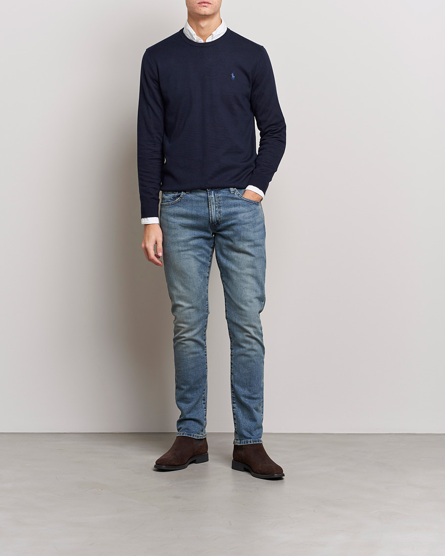Heren | Truien | Polo Ralph Lauren | Pima Cotton Crew Neck Pullover Hunter Navy