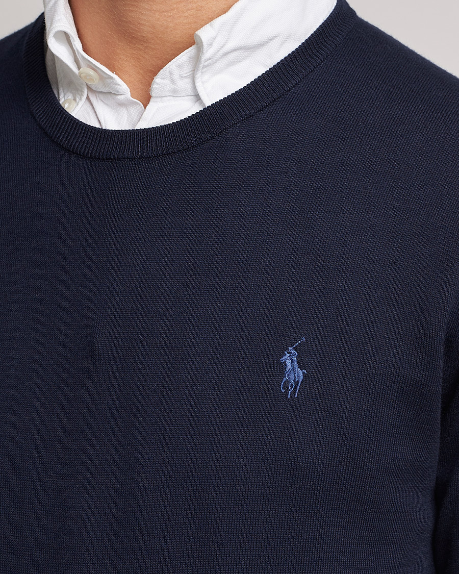 Heren | Truien | Polo Ralph Lauren | Pima Cotton Crew Neck Pullover Hunter Navy