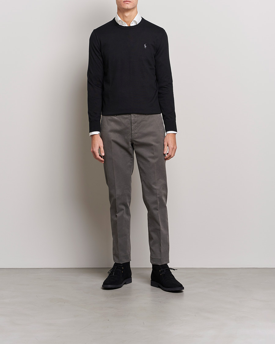 Heren | Truien | Polo Ralph Lauren | Pima Cotton Crew Neck Pullover Polo Black