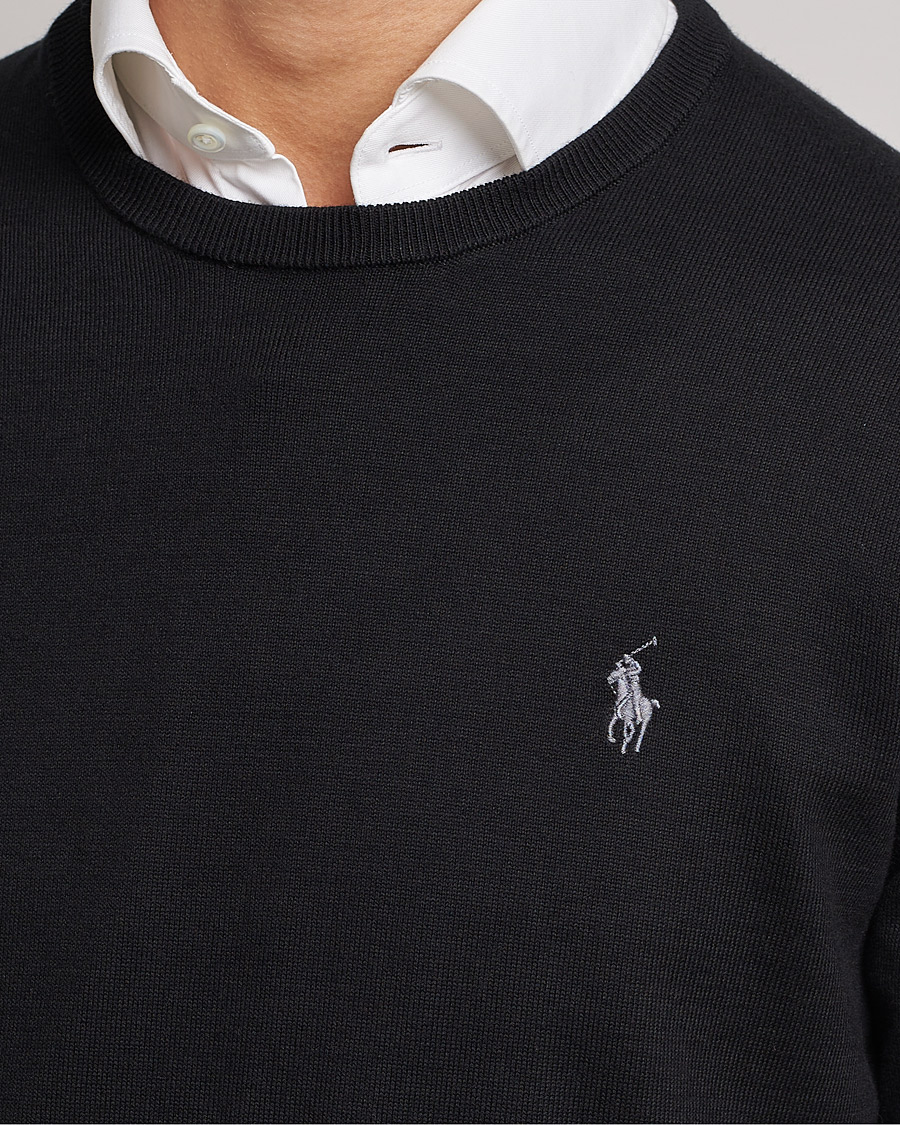 Heren | Truien | Polo Ralph Lauren | Pima Cotton Crew Neck Pullover Polo Black