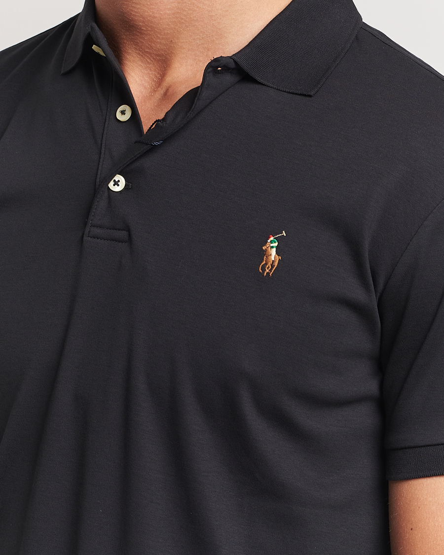 Heren | Polo's | Polo Ralph Lauren | Slim Fit Pima Cotton Polo Polo Black