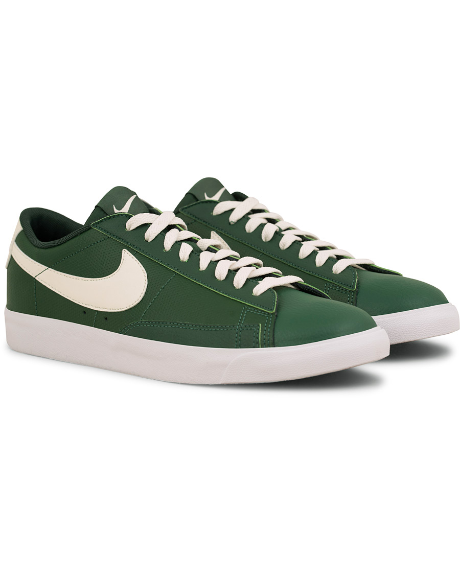 Heren | Nike Blazer Low Leather Sneaker Green | Nike | Blazer Low Leather Sneaker Green