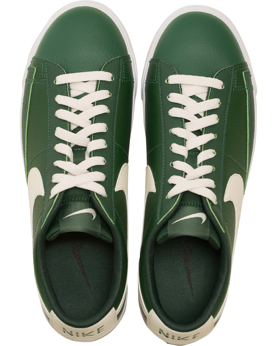 Heren | Nike Blazer Low Leather Sneaker Green | Nike | Blazer Low Leather Sneaker Green