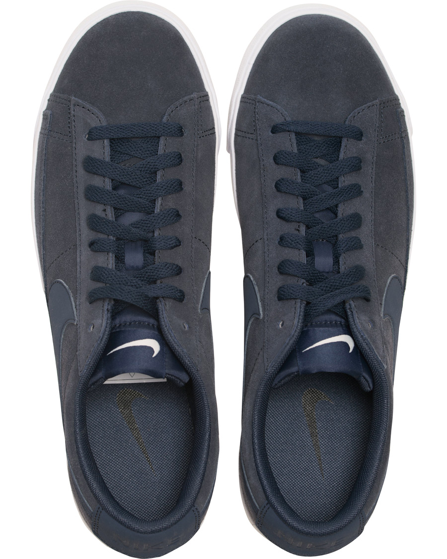 Heren | Nike Blazer Low Suede Sneaker Navy | Nike | Blazer Low Suede Sneaker Navy