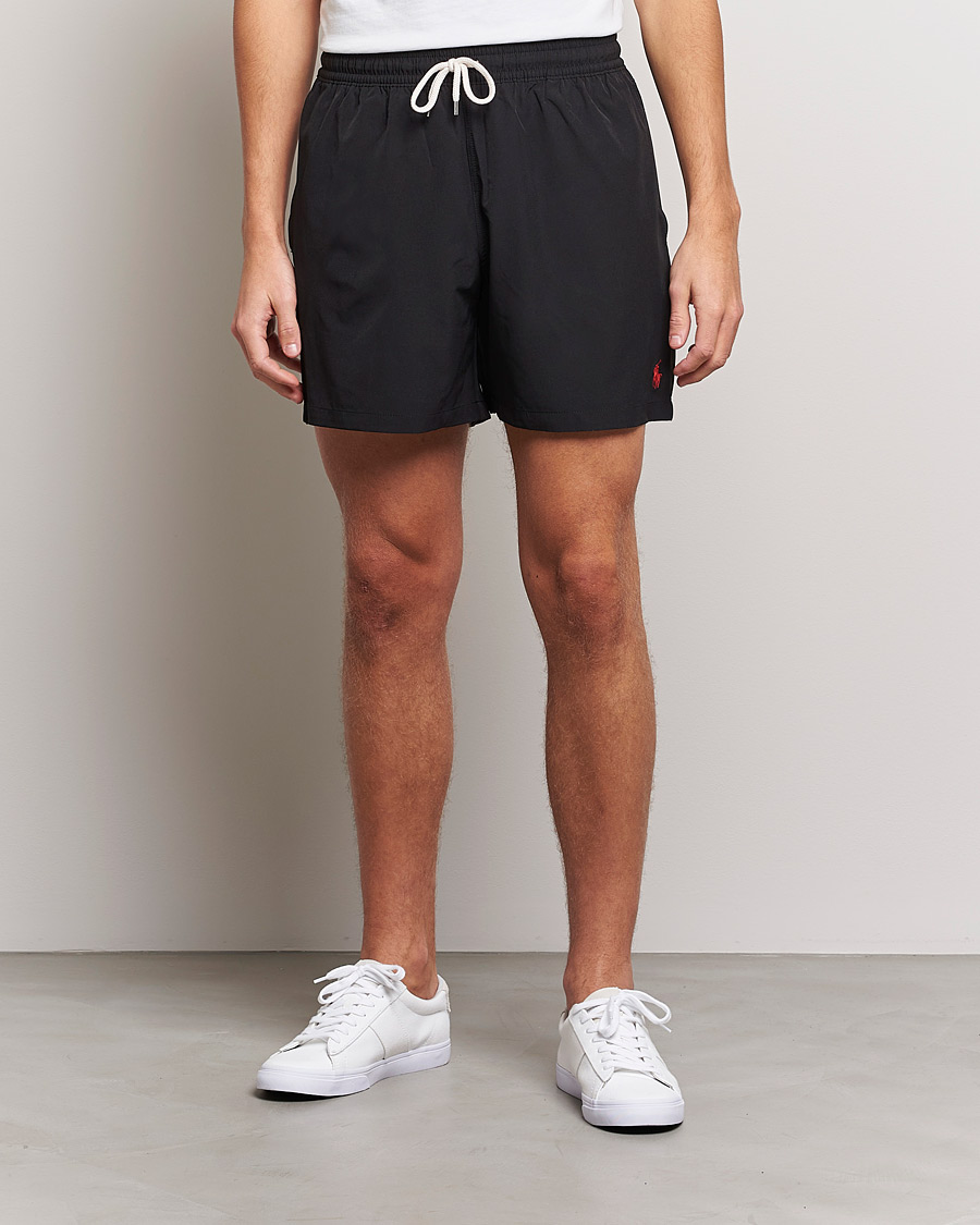 Men | Swimwear | Polo Ralph Lauren | Traveler Boxer Swim Shorts Polo Black