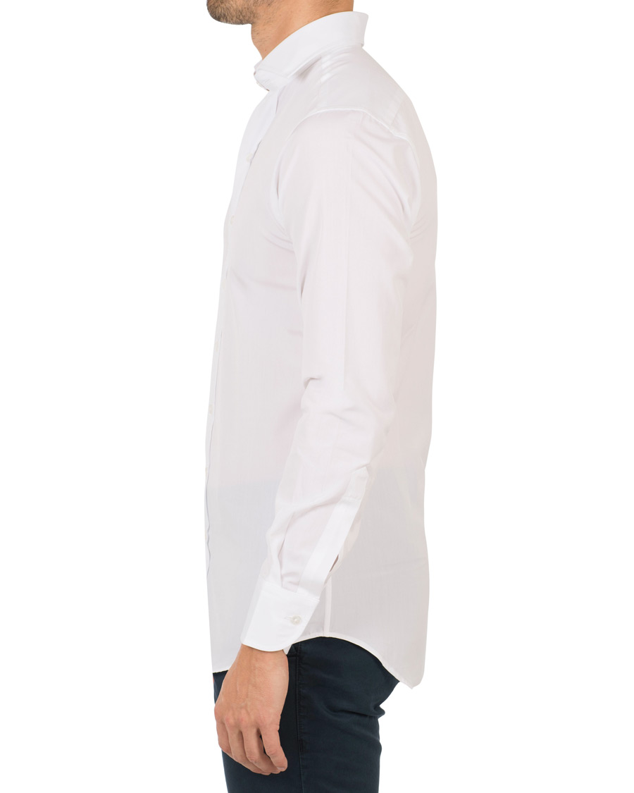 Heren | Overhemden | Drake's | Slim Fit Poplin Shirt White