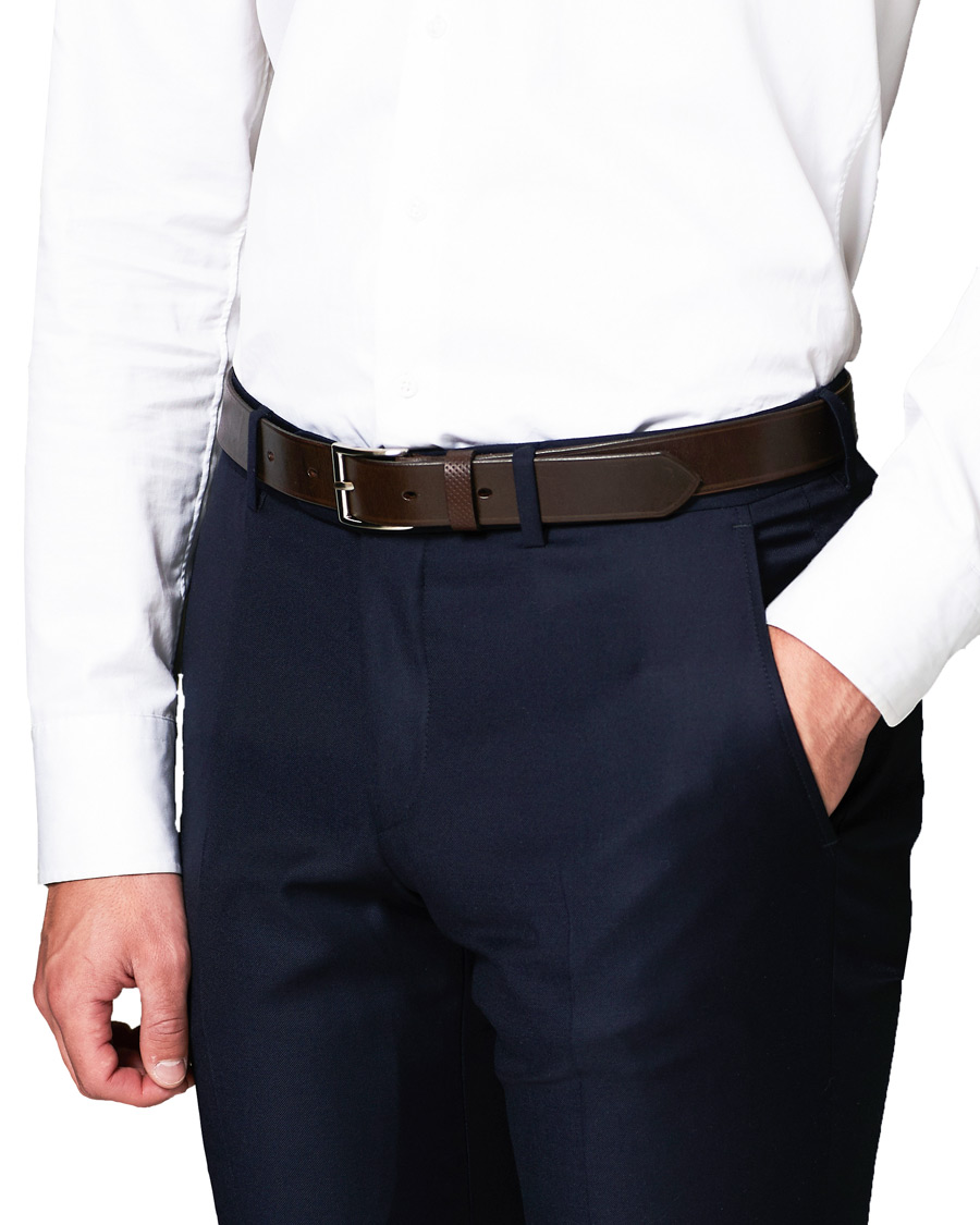Heren | Tärnsjö Garveri Leather Belt 3cm Dark Brown | Tärnsjö Garveri | Leather Belt 3cm Dark Brown