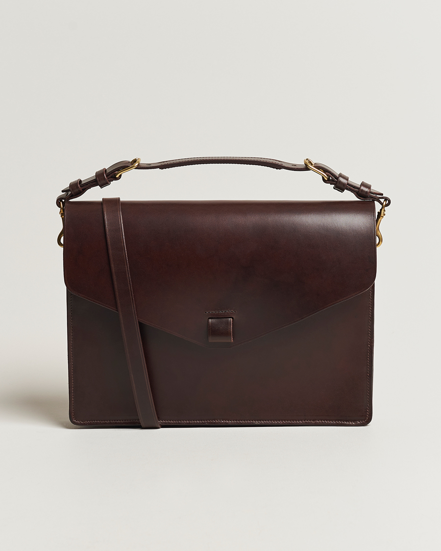 Heren | Tassen | Tärnsjö Garveri | Messenger Bag 3-In-1 Dark Brown