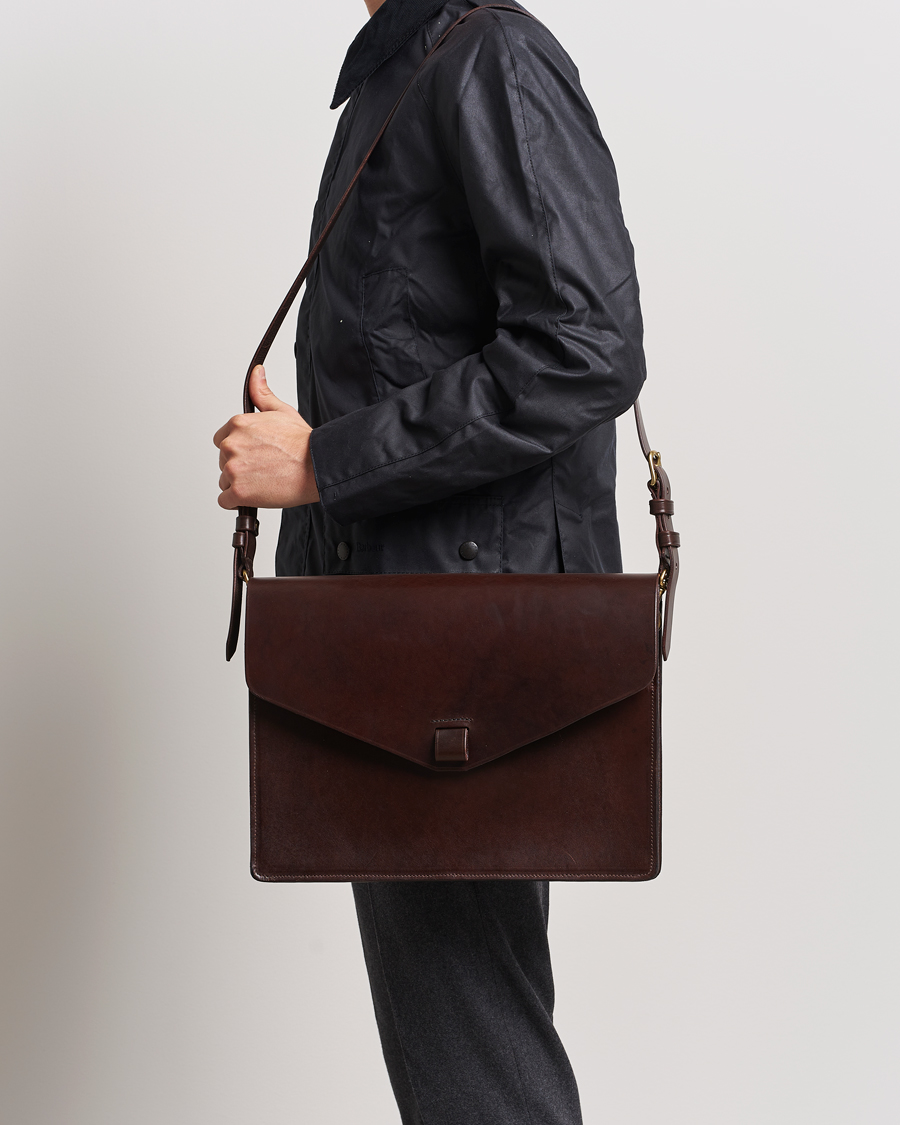 Heren | Tärnsjö Garveri | Tärnsjö Garveri | Messenger Bag 3-In-1 Dark Brown