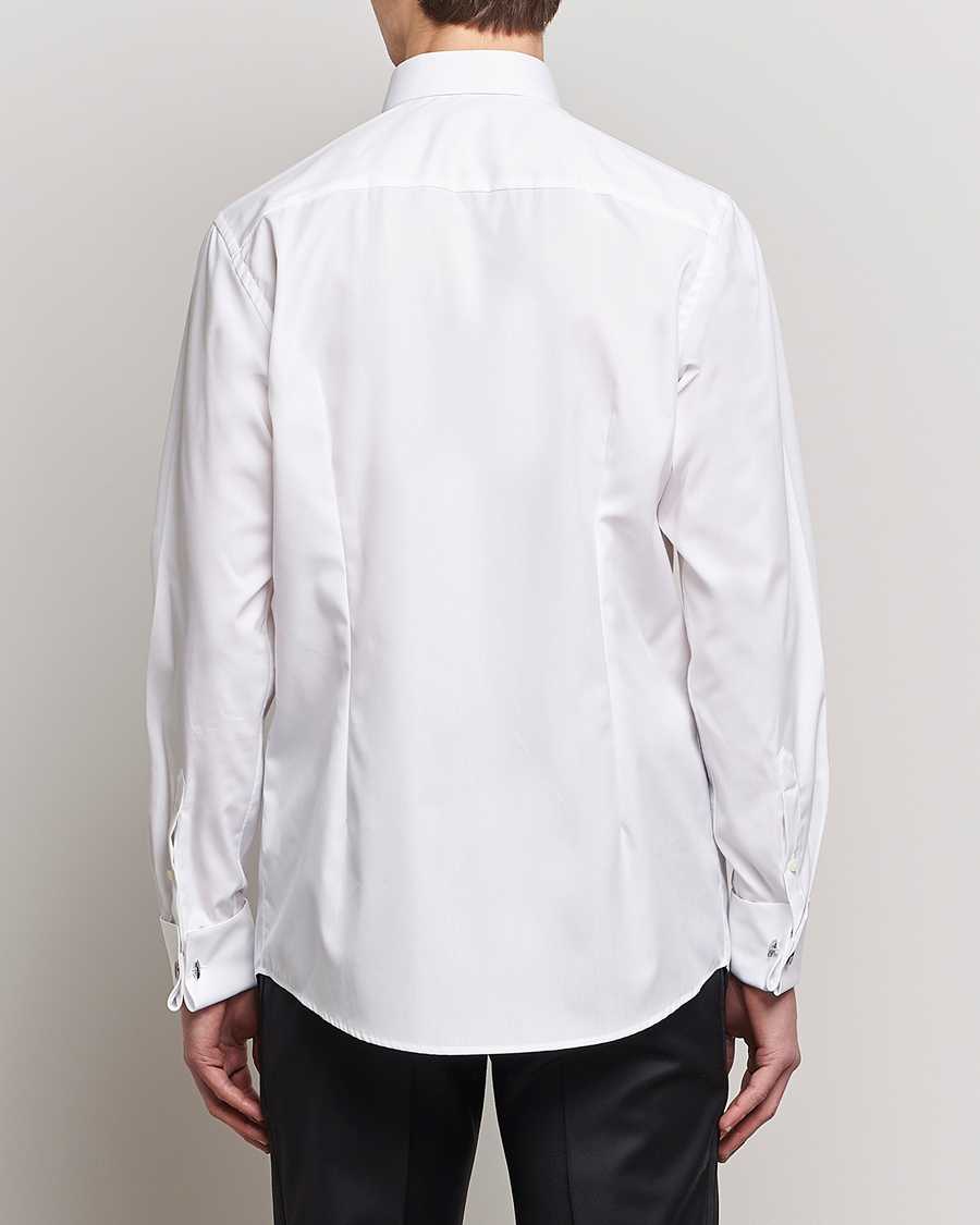 Heren | Overhemden | Eton | Custom Fit Tuxedo Shirt Black Ribbon White