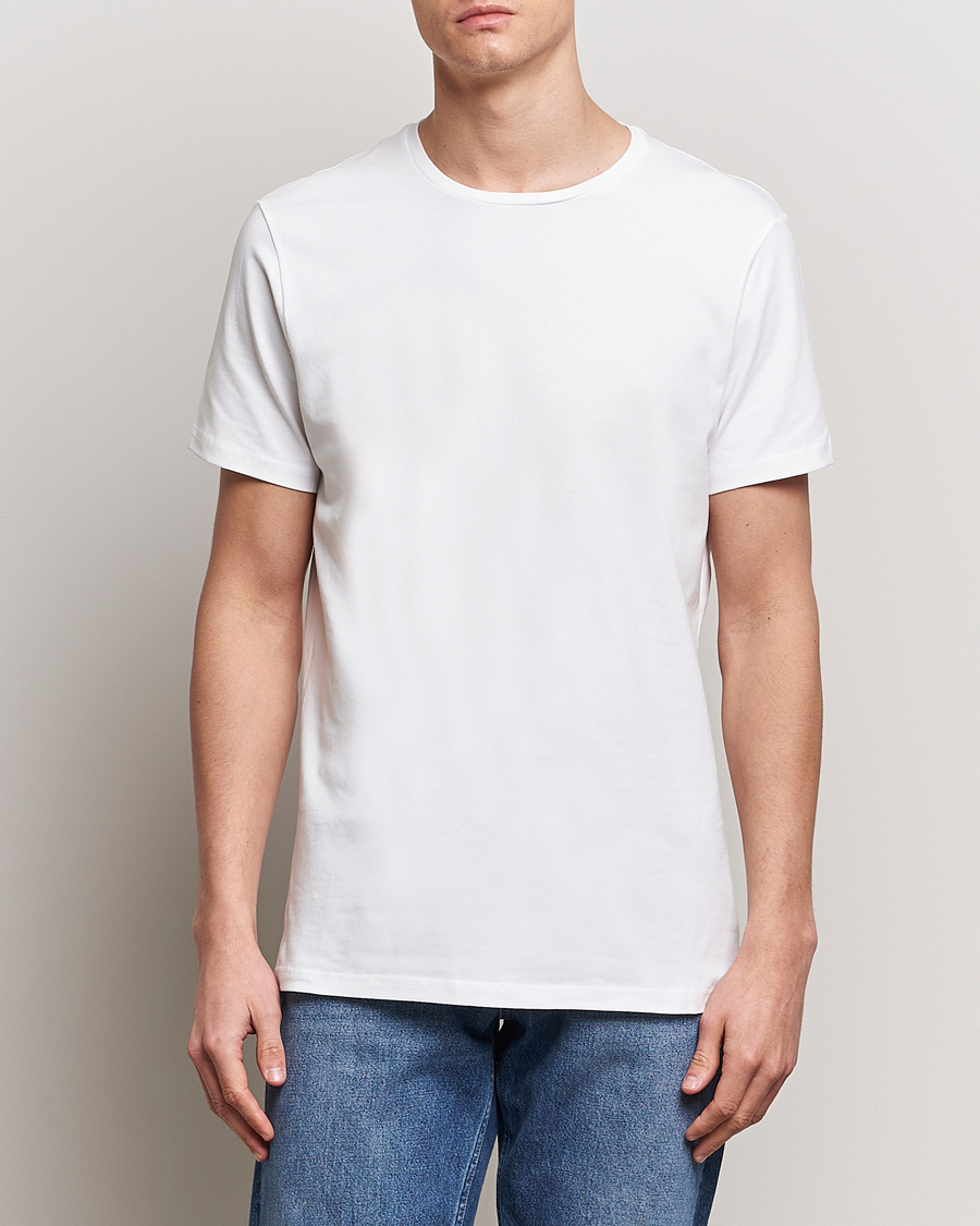 Heren | Multipack | Bread & Boxers | 2-Pack Crew Neck Tee White