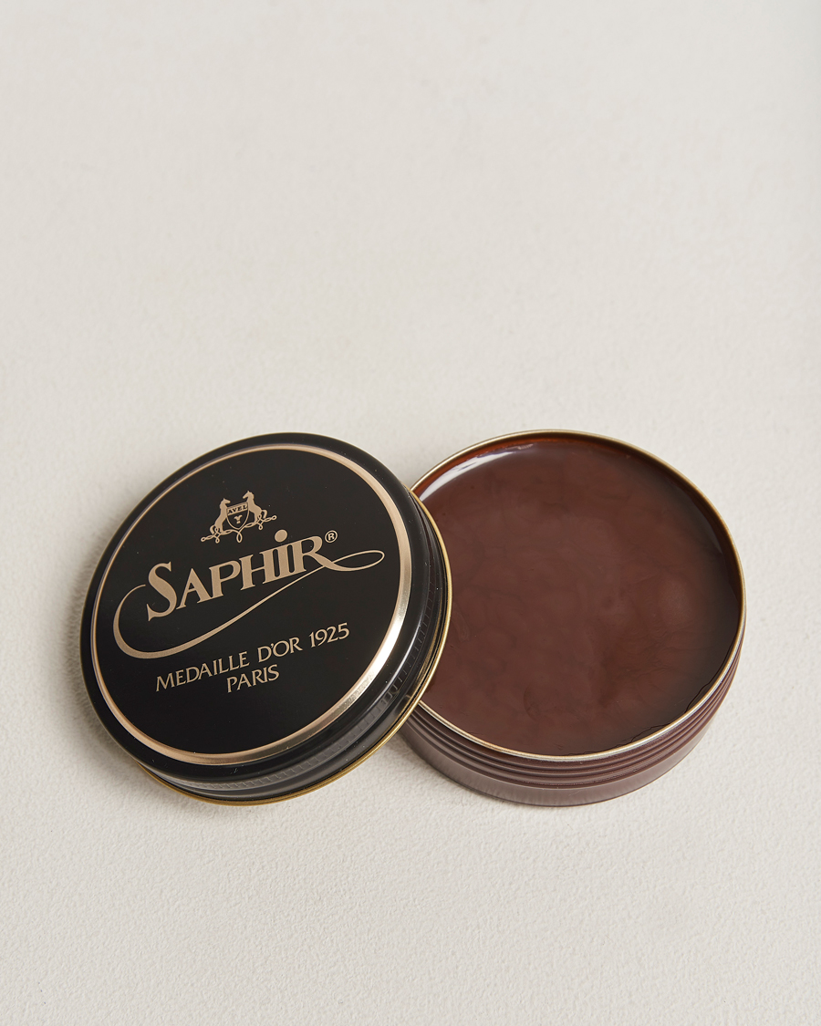 Heren | Schoenverzorgingsproducten | Saphir Medaille d\'Or | Pate De Lux 50 ml Medium Brown
