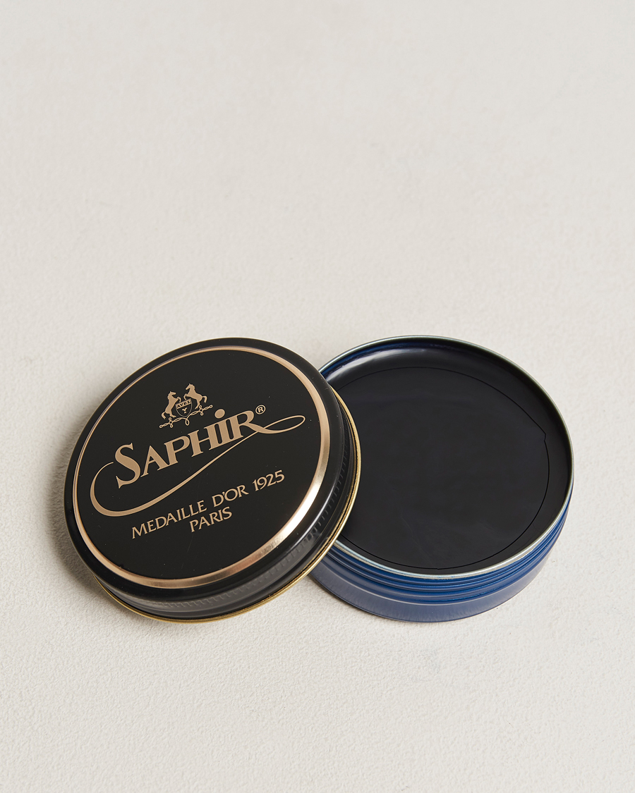 Heren | Schoenverzorgingsproducten | Saphir Medaille d\'Or | Pate De Lux 50 ml Navy Blue