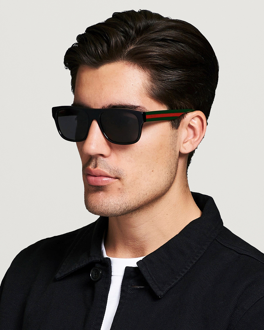 Heren | D-frame zonnebrillen | Gucci | GG0341S Sunglasses Black