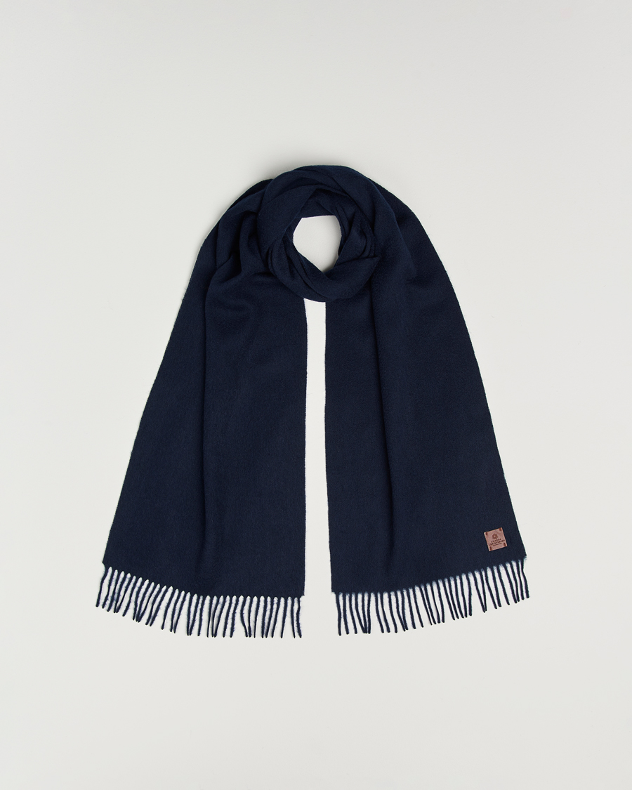 Heren | Amanda Christensen Merino Wool Scarf Navy | Amanda Christensen | Merino Wool Scarf Navy