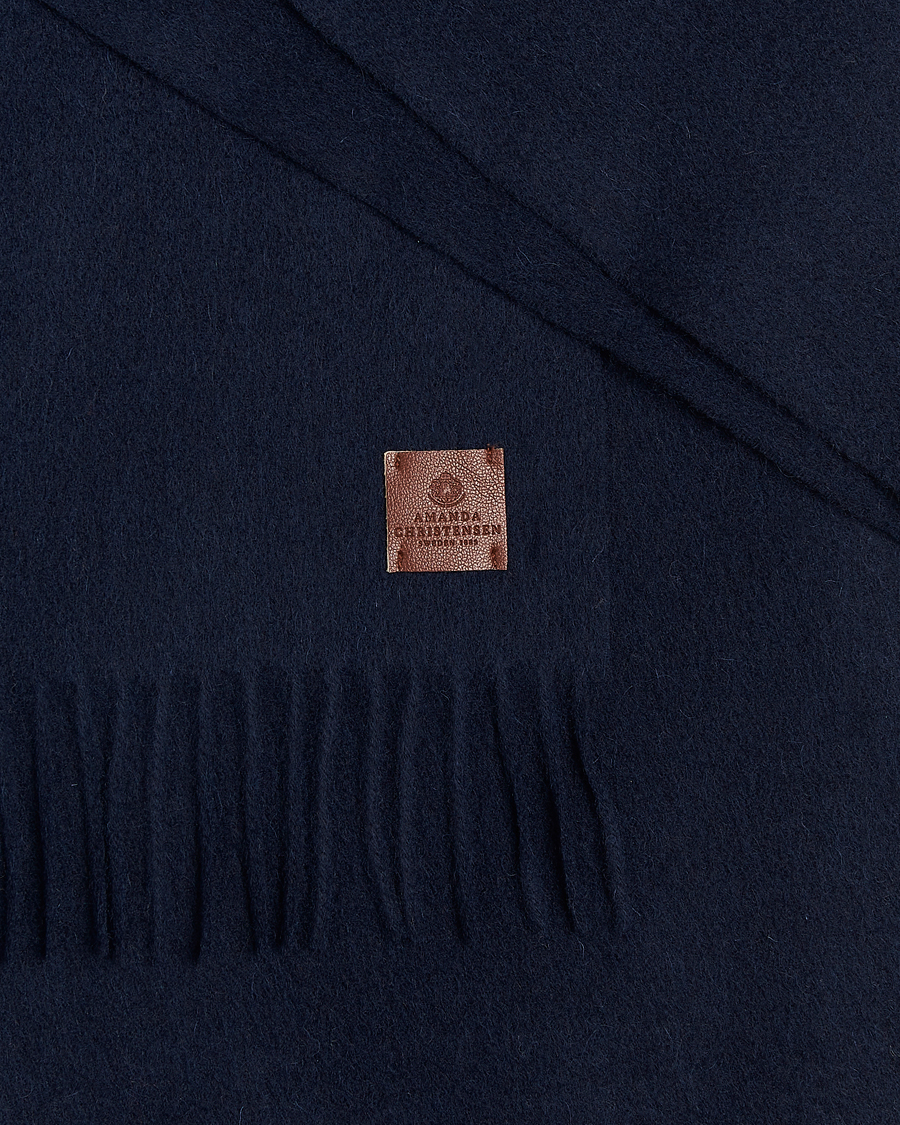 Heren | Sjaals | Amanda Christensen | Wool Scarf Navy