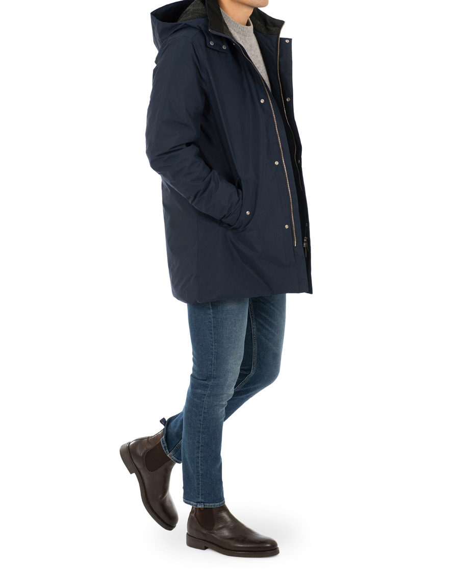 Heren | Jassen | NN07 | Jasper Fish Tail Parka Navy