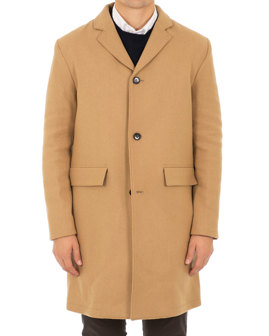 Heren | Jassen | NN07 | Lamont Lined Wool Coat Camel